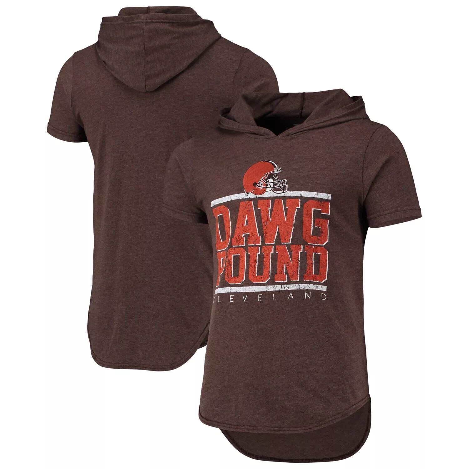 

Мужская коричневая футболка с капюшоном с логотипом Fanatics Cleveland Browns Field Goal Tri-Blend