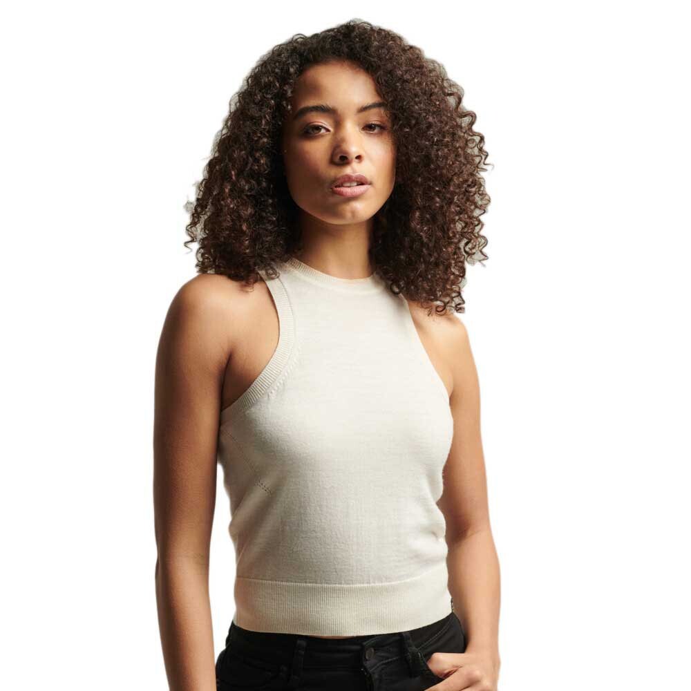 

Жилет Superdry Studios Merino, бежевый