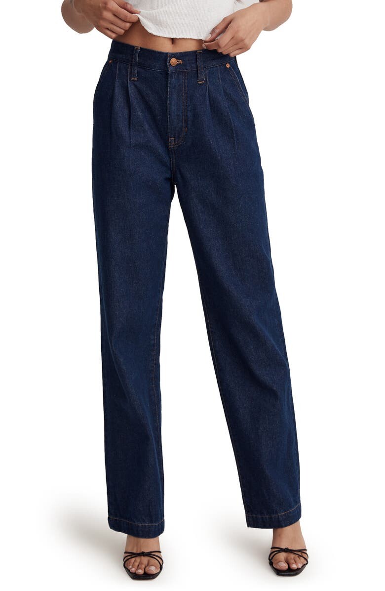 

Прямые джинсы Baggy в цвете Woodham Wash: плиссированная версия MADEWELL