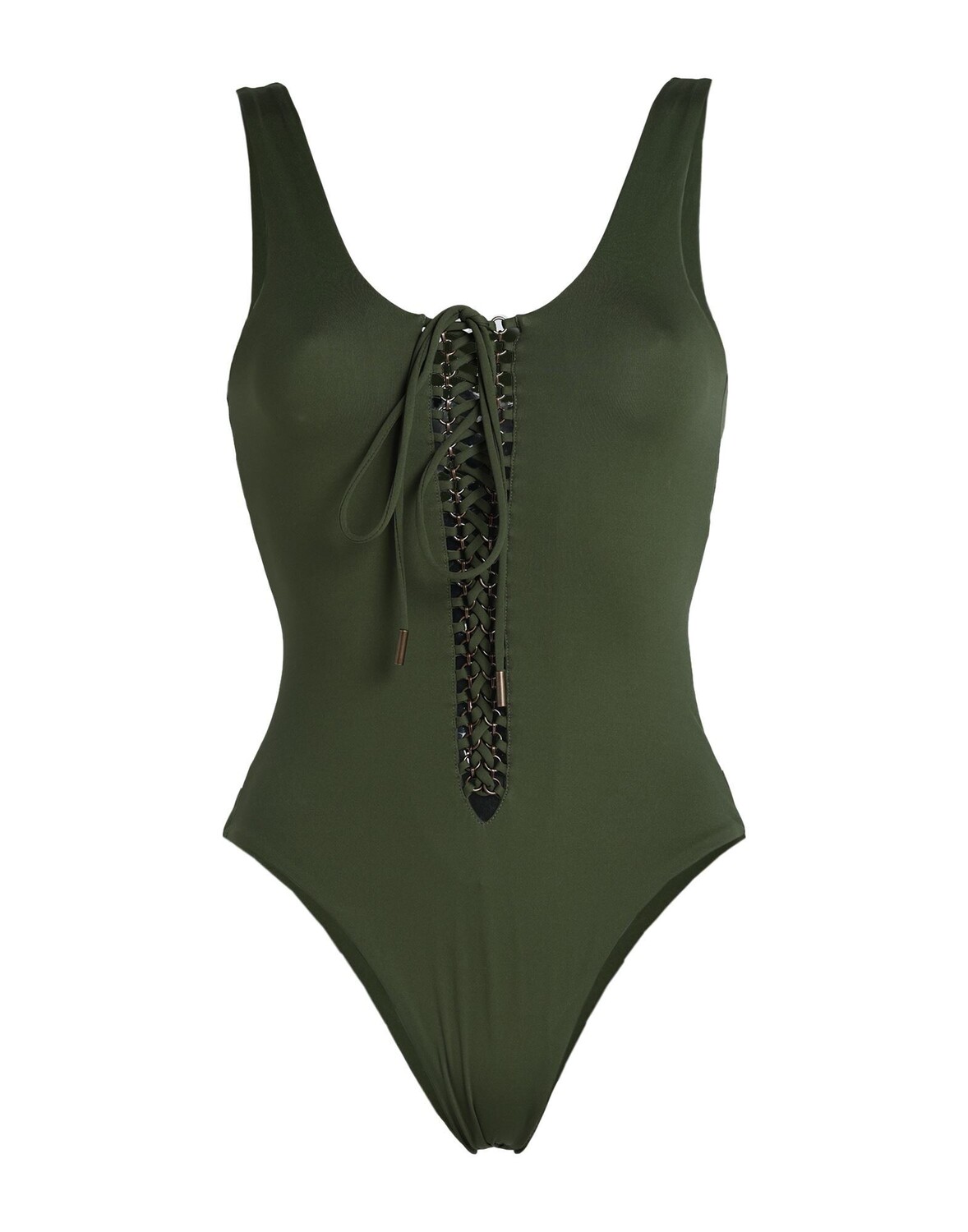 

Цельный купальник Saint Laurent, зеленый