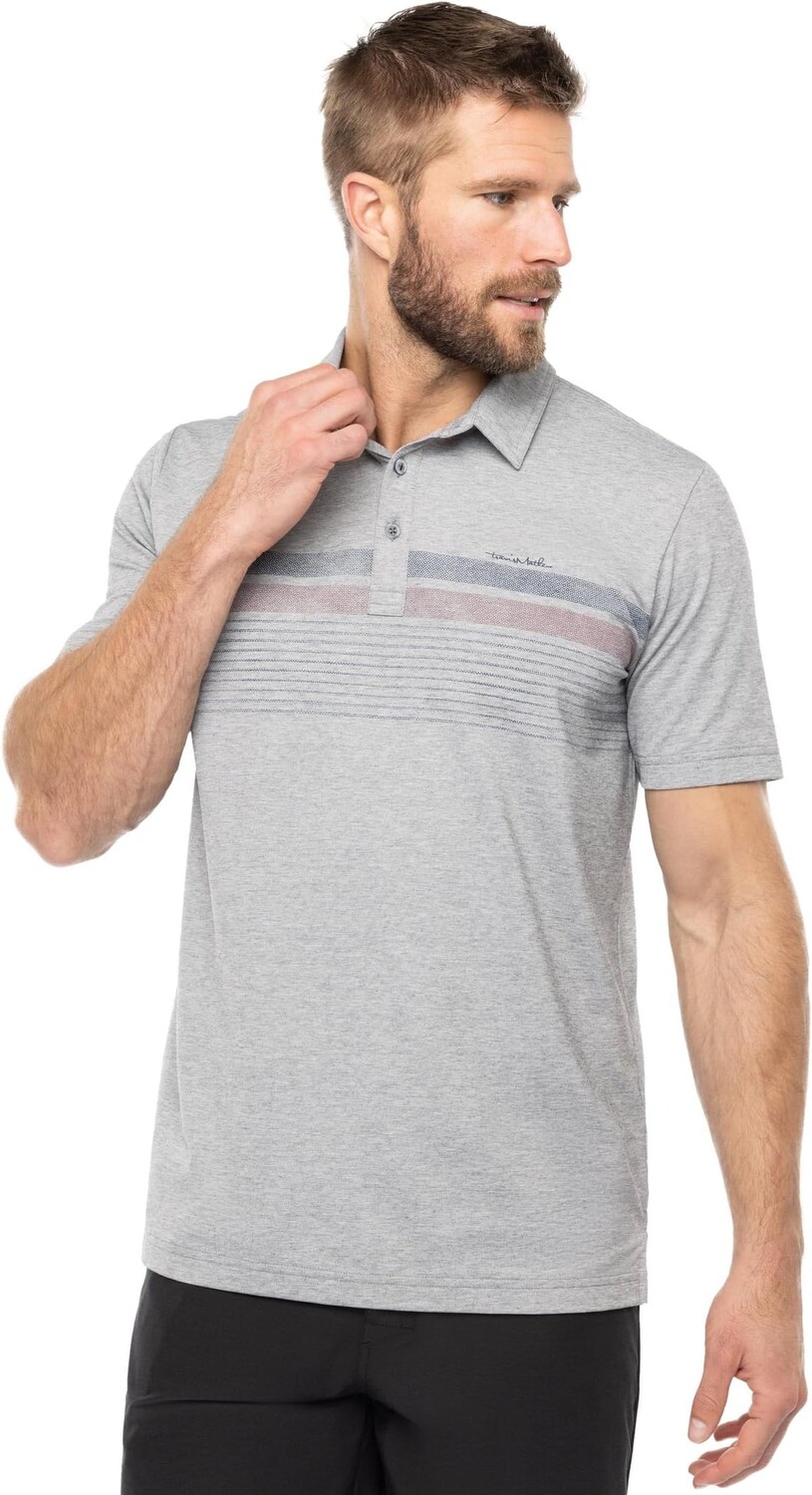 

Рубашка-поло Captains Table TravisMathew, цвет Heather Medium Grey