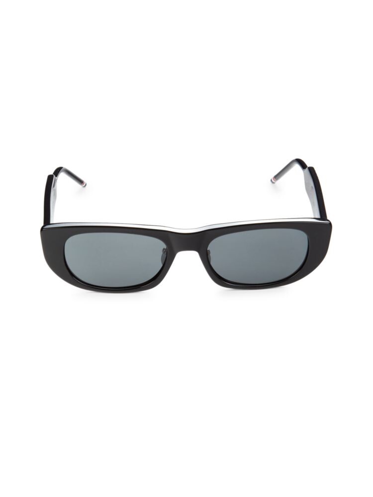 

Овальные солнцезащитные очки 53MM Thom Browne, черный