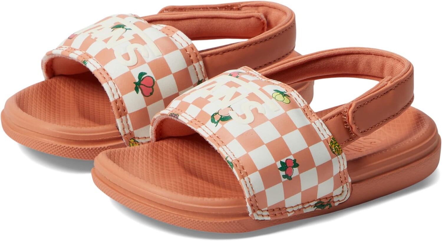 

Сандалии на плоской подошве La Costa Slide-On V (Infant/Toddler) Vans, цвет Fruit Checkerboard Sun Baked