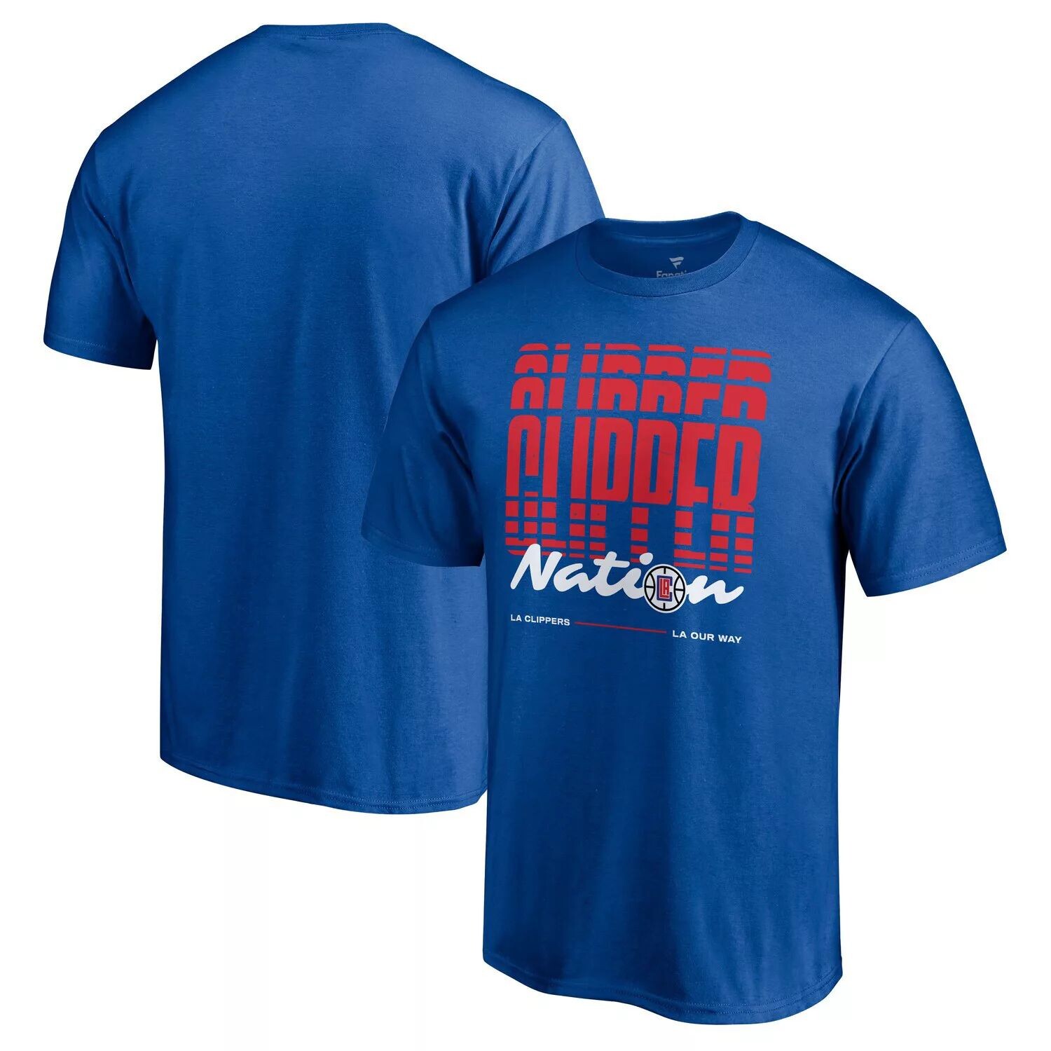 

Мужская фирменная футболка Royal LA Clippers Clipper Repeat Nation Hometown Collection Fanatics