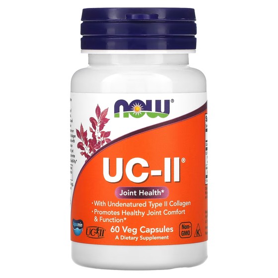 Пищевая добавка NOW Foods Здоровье суставов UC-II с неденатурированным коллагеном, 60 капсул