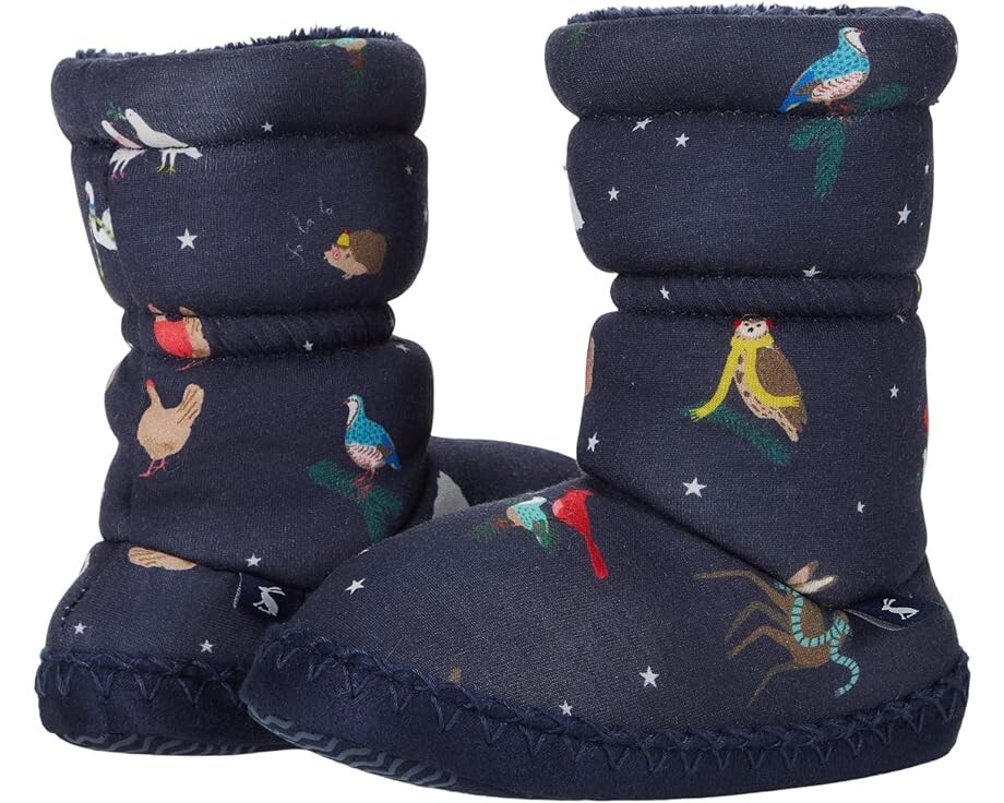 

Домашняя обувь Joules Padabout Boot Slippers, цвет Woodland Christmas