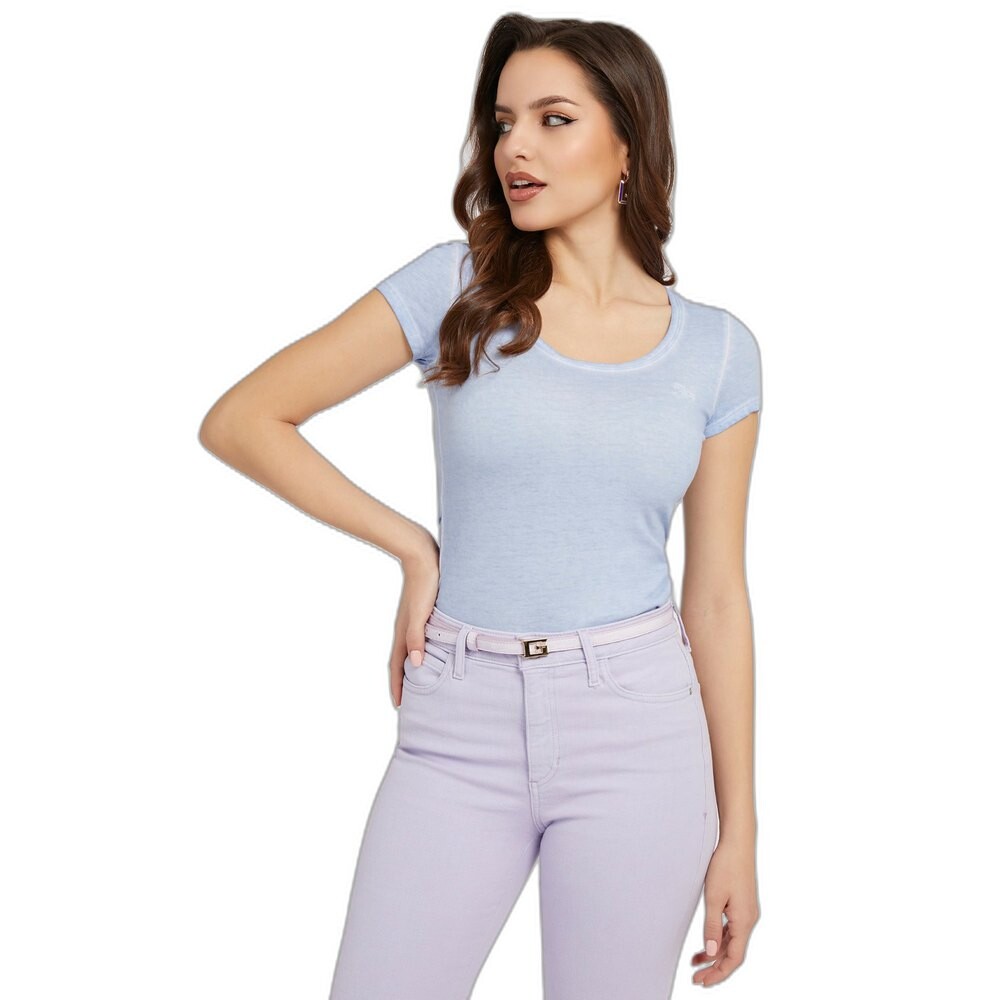 

Футболка с коротким рукавом Guess Essential Script Logo Scoop Nk, синий