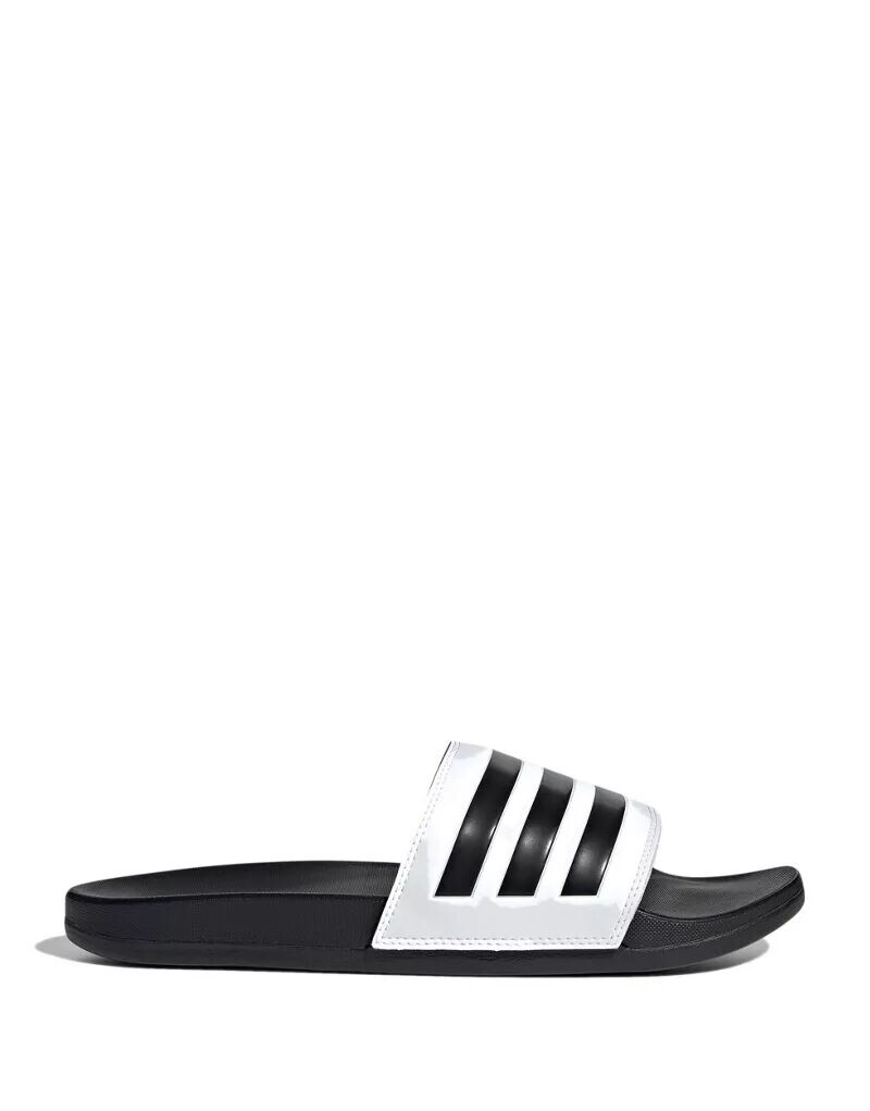 

adidas Swim Adilette Comfort черно-белые сандалии adidas performance