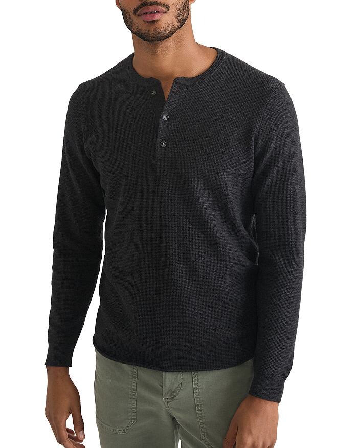 

Многослойный свитер в морском стиле Henley Marine Layer, черный