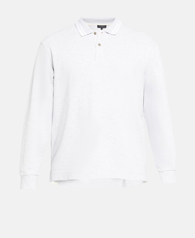 

Рубашка-поло с длинными рукавами Ted Baker, цвет Wool White