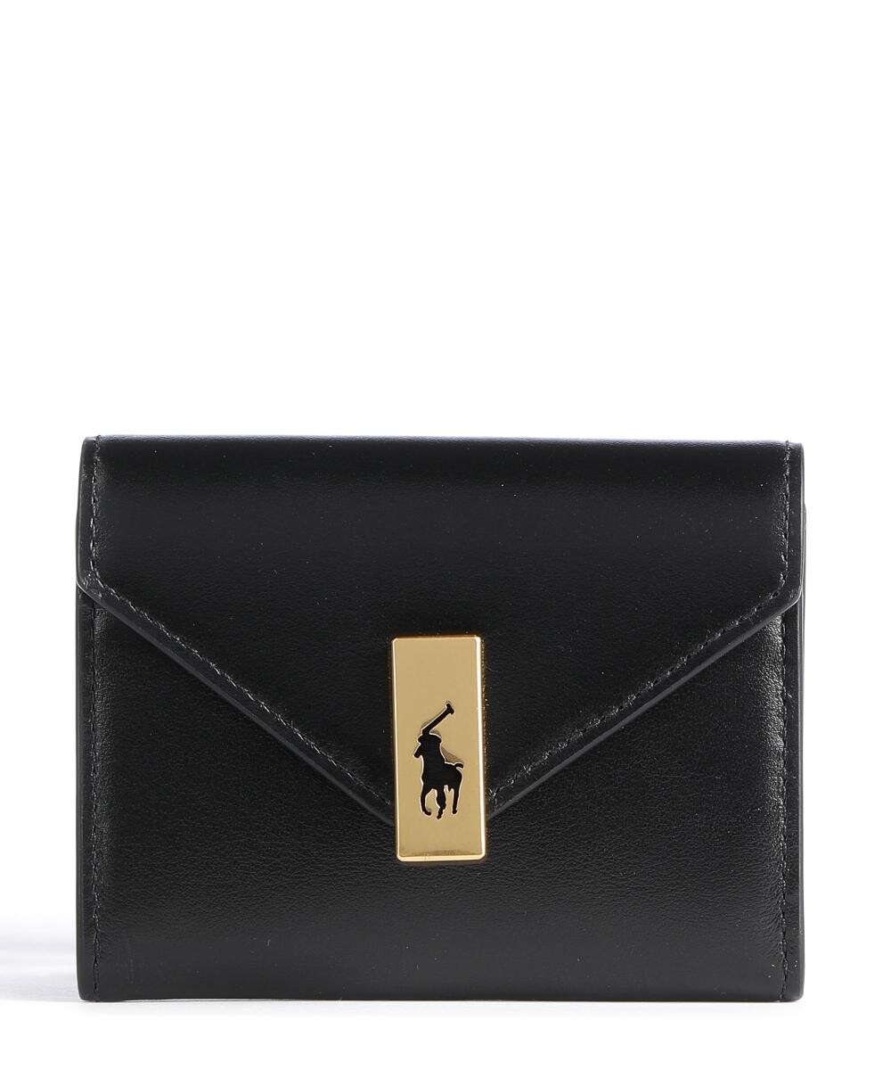 

Кошелек ID Collection из мягкой яловой кожи Polo Ralph Lauren, черный