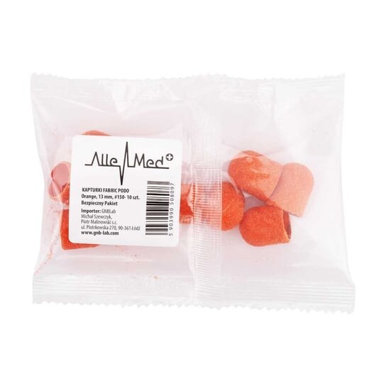 

Насадки для педикюра 13 мм, зернистость 150, Ткань Podo AlleMed, Оранжевый, 10 шт. Molly Lac