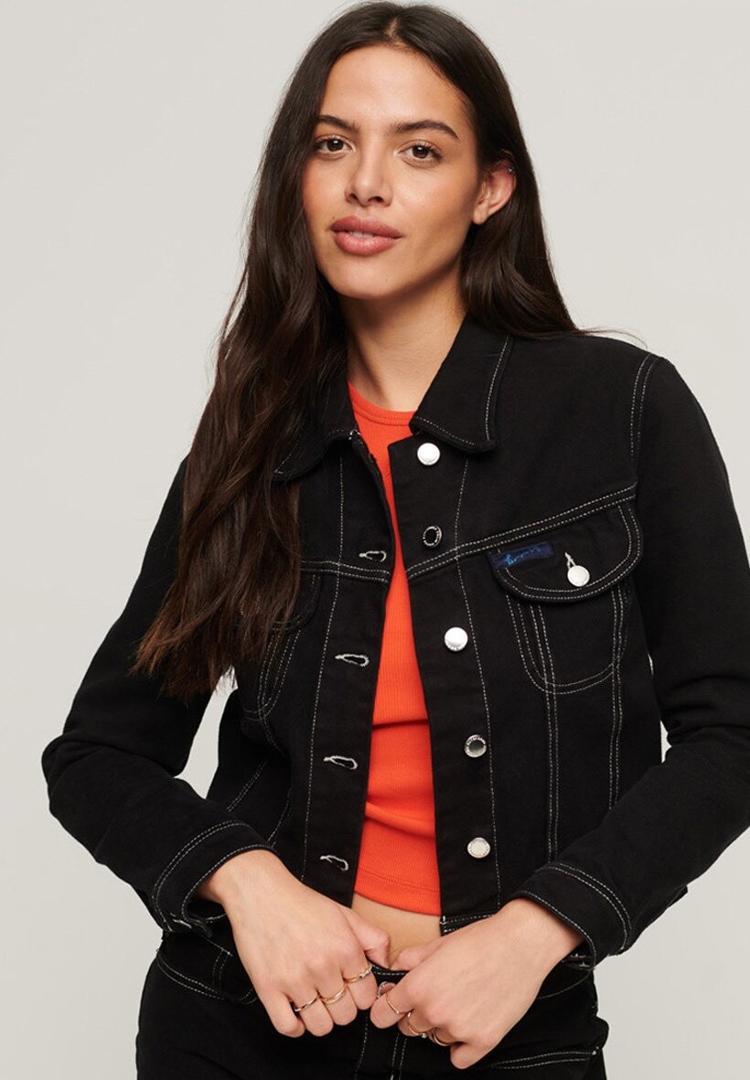 

Джинсовая куртка Superdry, черный