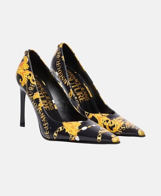 

ТУфли лодочки Versace Jeans Couture, цвет Caviar Black