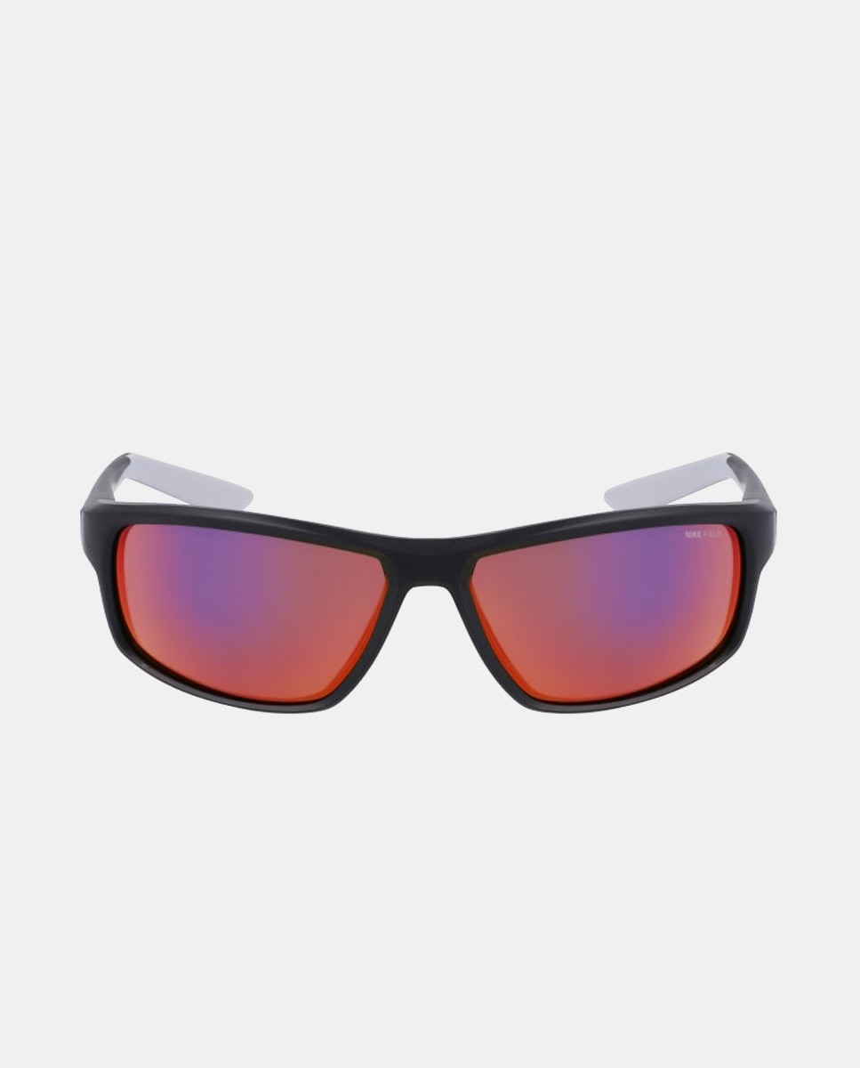 цена Черные солнцезащитные очки прямоугольной формы Nike, черный