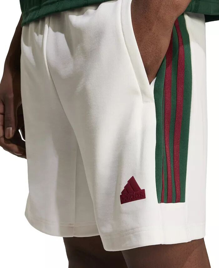 

Мужские шорты с 3 полосками House of Tiro Nations Pack adidas, белый