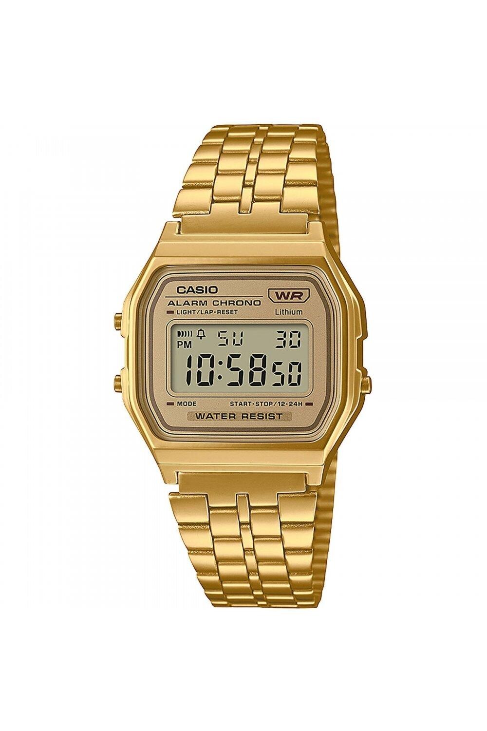 

Классические цифровые кварцевые часы из пластика/смола - A158Wetg-9Aef Casio, золото