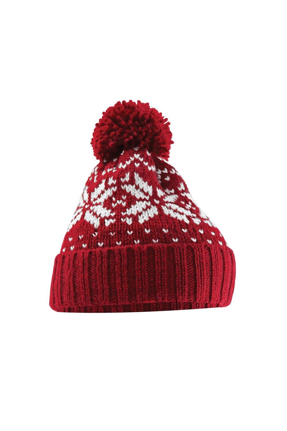 

Шапка Snowstar Fair Isle Beechfield, красный