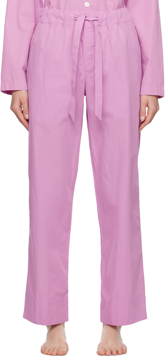 

Розовые пижамные брюки на кулиске Tekla, цвет Purple pink