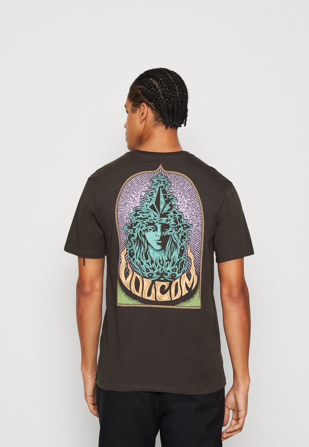 

Футболка с принтом Volcom, черный