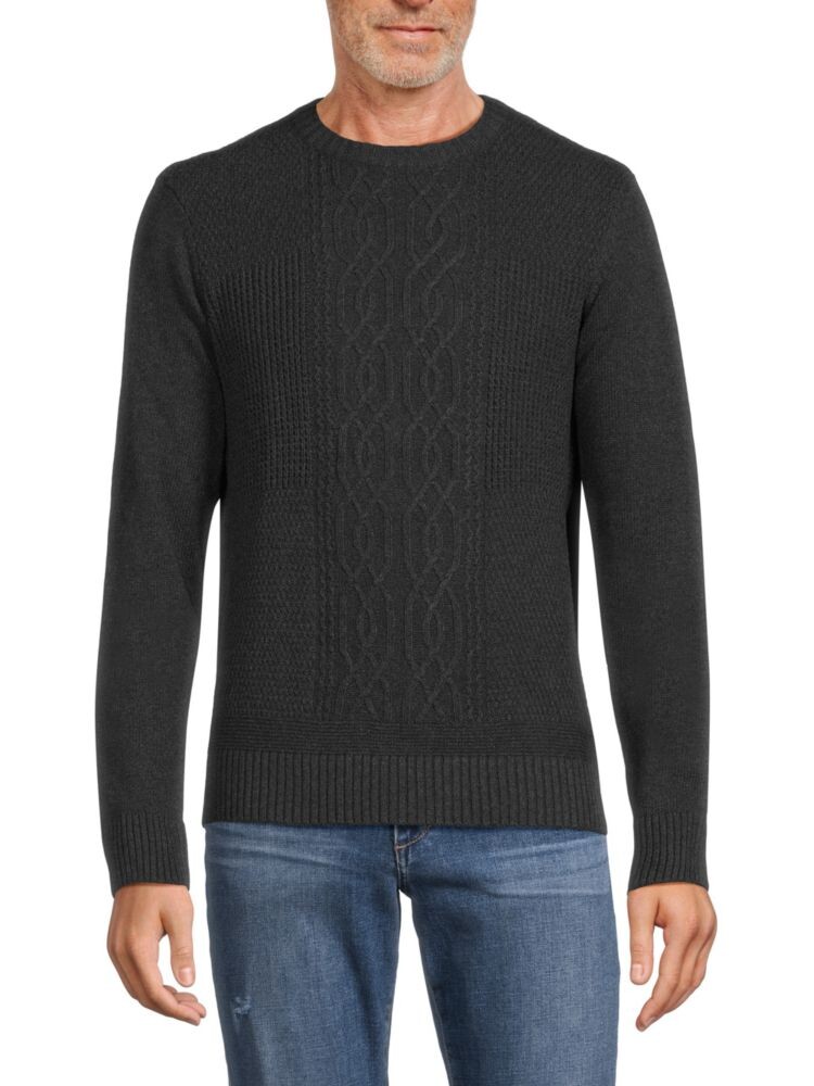 

Свитер вязанной вязки с круглым вырезом Ben Sherman, цвет Charcoal