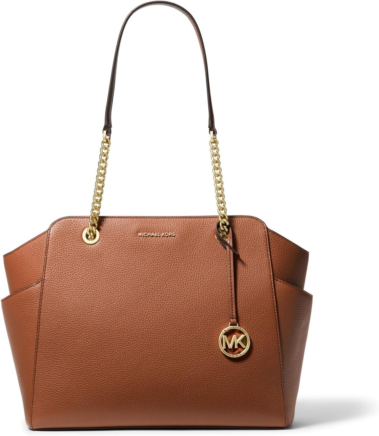 

Большая сумка-тоут Jacquelyn на цепочке с молнией сверху MICHAEL Michael Kors, цвет Luggage
