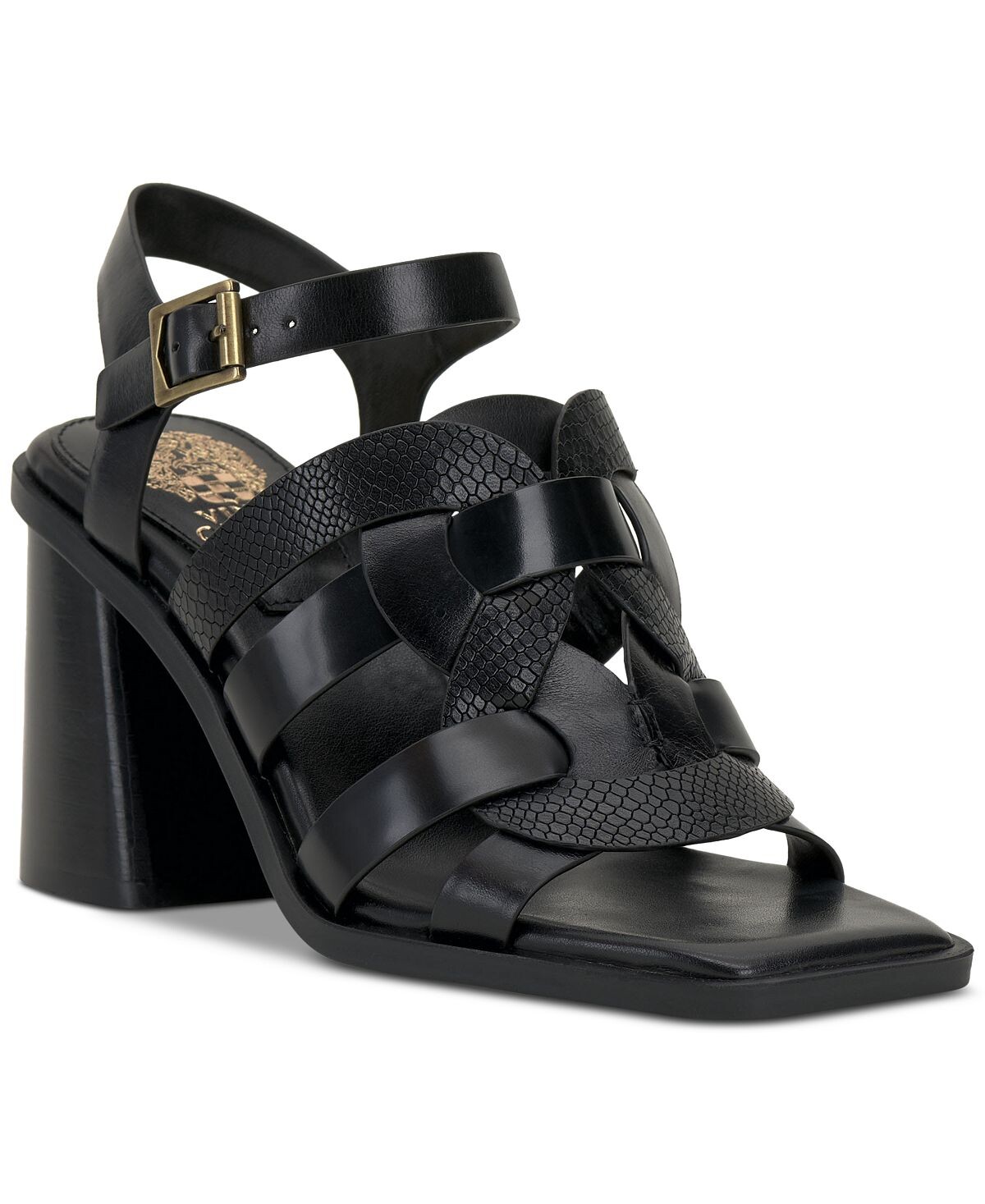 

Плетеные рыбацкие городские сандалии Isaminda Vince Camuto, черный