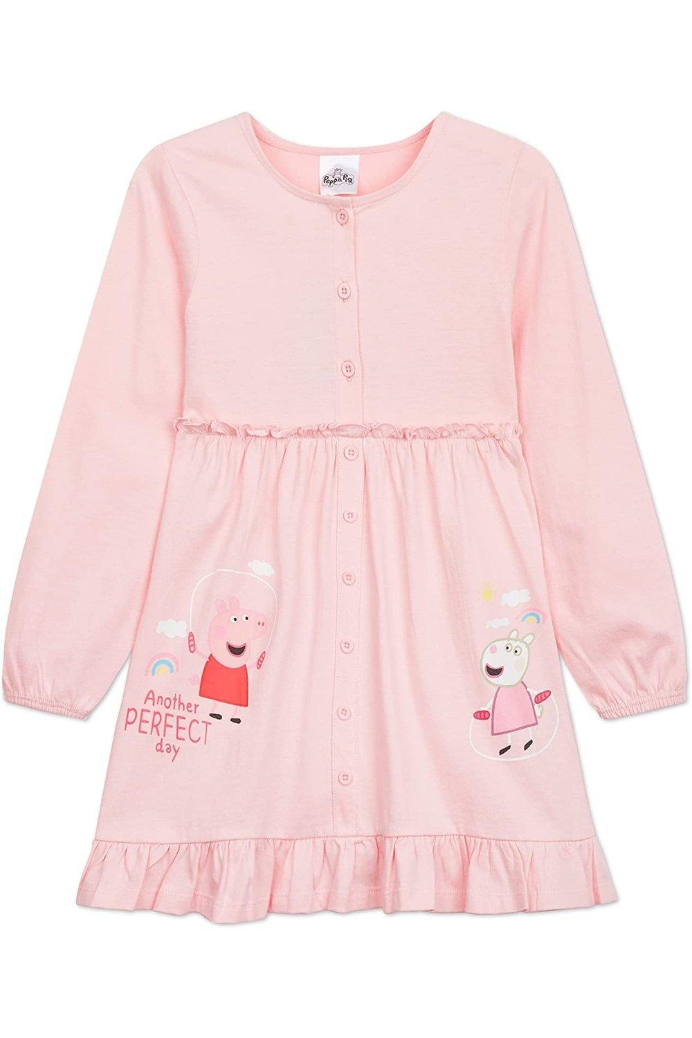 Платье с длинными рукавами Peppa Pig, розовый набор подарочный для девочки свинка пеппа