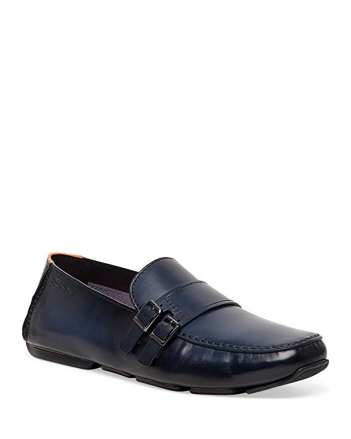 

Мужские шлепанцы Barbados с двойной пряжкой на шлепанцах Santoni