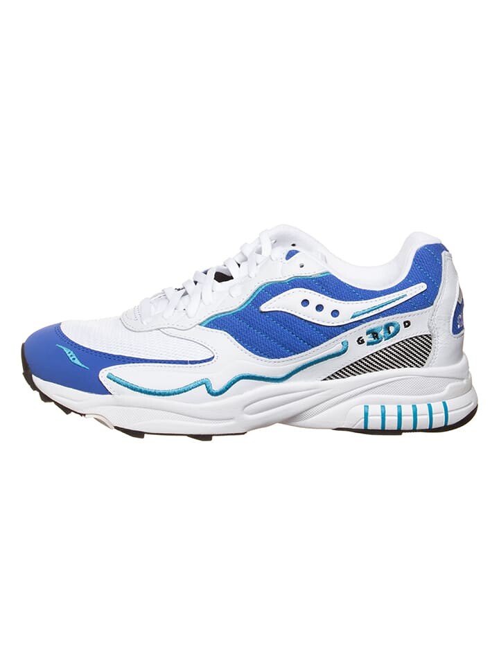 

Низкие кроссовки Saucony Leder 3D Grid Hurricane, цвет weiß/blau