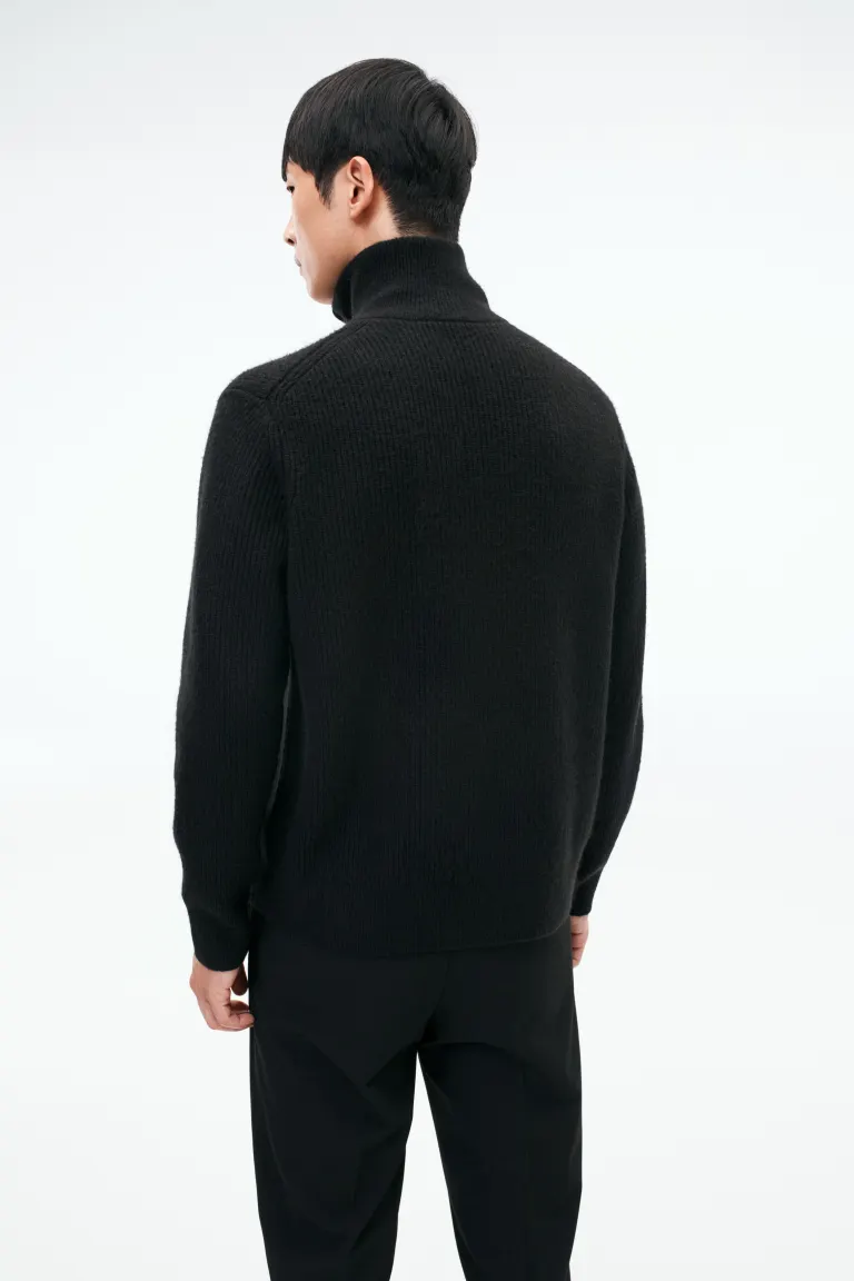 

Кардиган крупной вязки regular fit H&M, черный