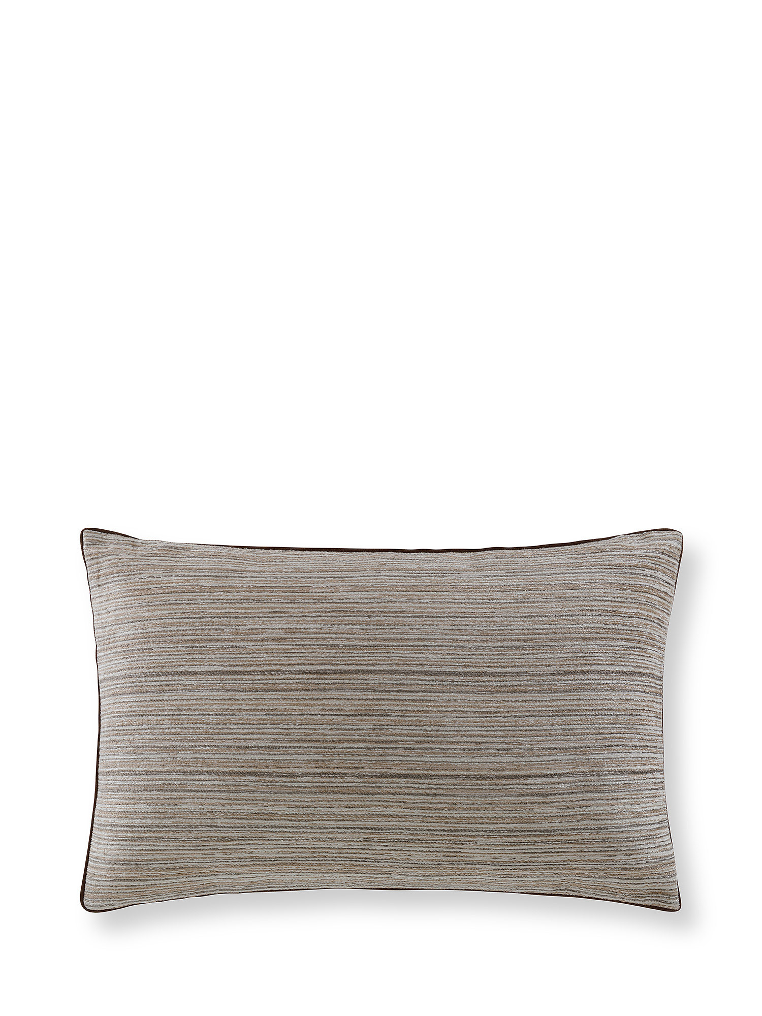 Жаккардовая подушка с окантовкой 35х55см Coincasa, коричневый