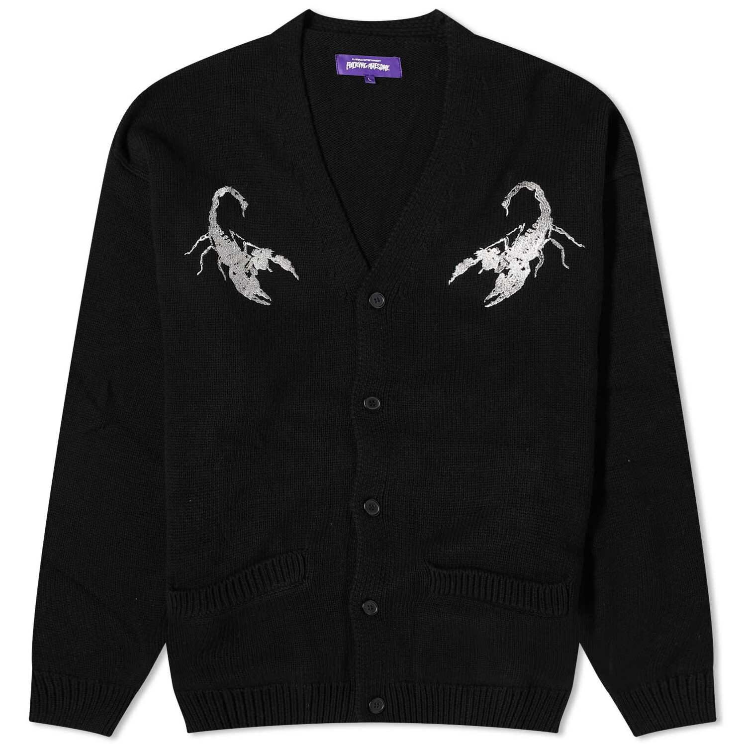 

Кардиган Fucking Awesome Embroidered Scorpion, черный