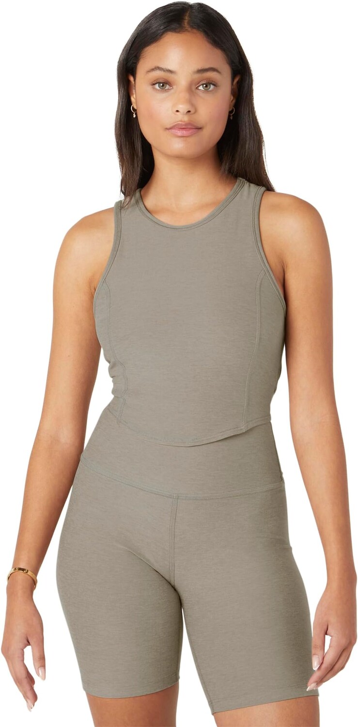 

Укороченная майка Spacedye Motivate Beyond Yoga, цвет Birch Heather