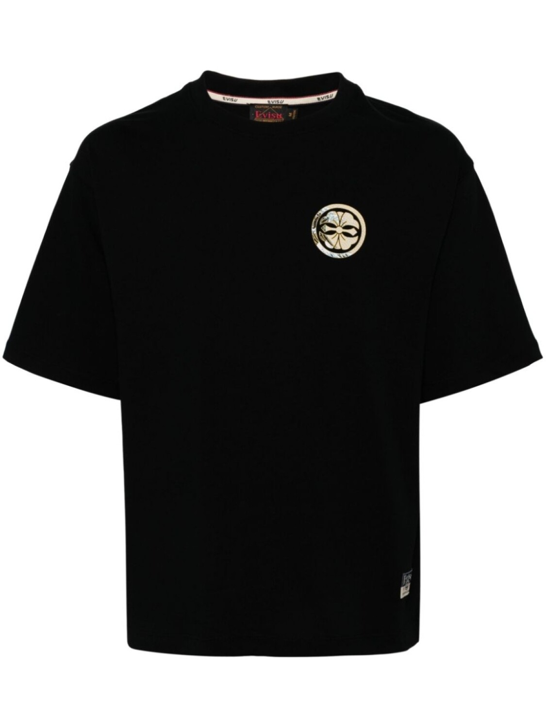 

EVISU футболка из хлопка с принтом Great Wave Daicock, черный