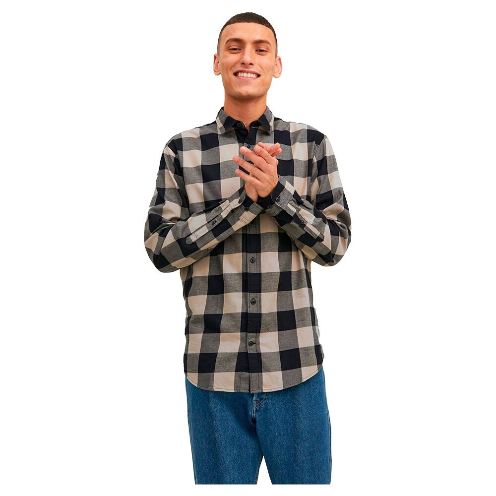 

Рубашка Jack & Jones Gingham Twill, серый