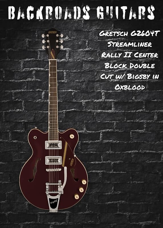 

Электрогитара Gretsch G2604T Streamliner Rally II Center Block Double Cut w/ Bigsby in Oxblood
