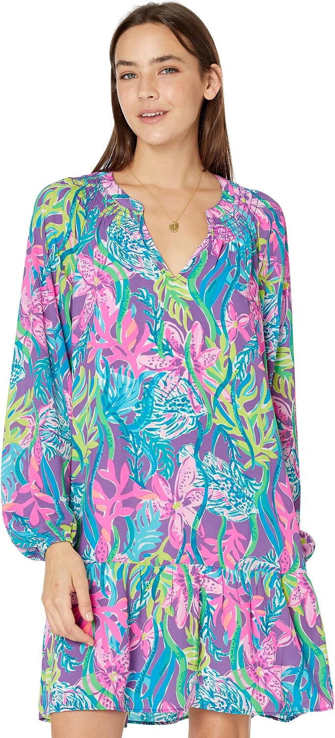 

Платье Люси Lilly Pulitzer, цвет Pigment Purple Party All the Tide