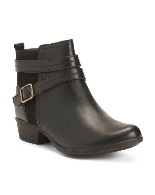 

Кожаные ботильоны Carly с ремешками Rockport, черный