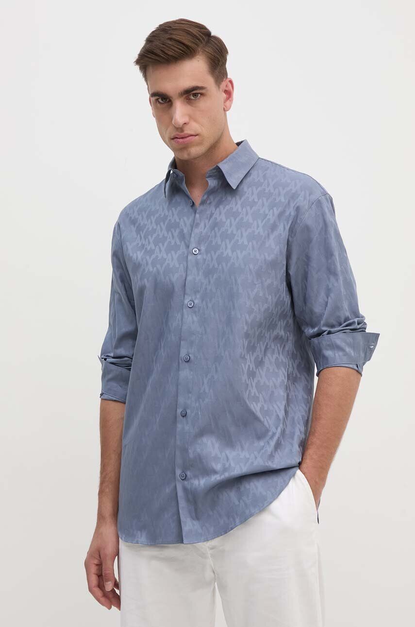 

Рубашка Armani Exchange из хлопка, синий