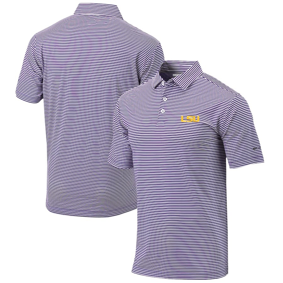 

Поло с коротким рукавом Columbia Lsu Tigers, фиолетовый