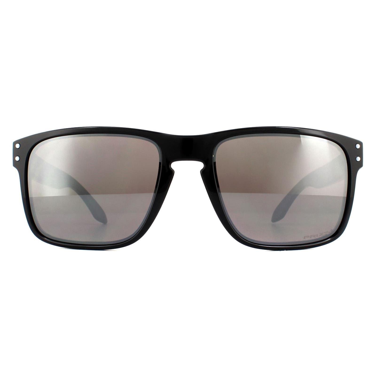 Прямоугольные черные полированные черные солнцезащитные очки Prizm Oakley, черный