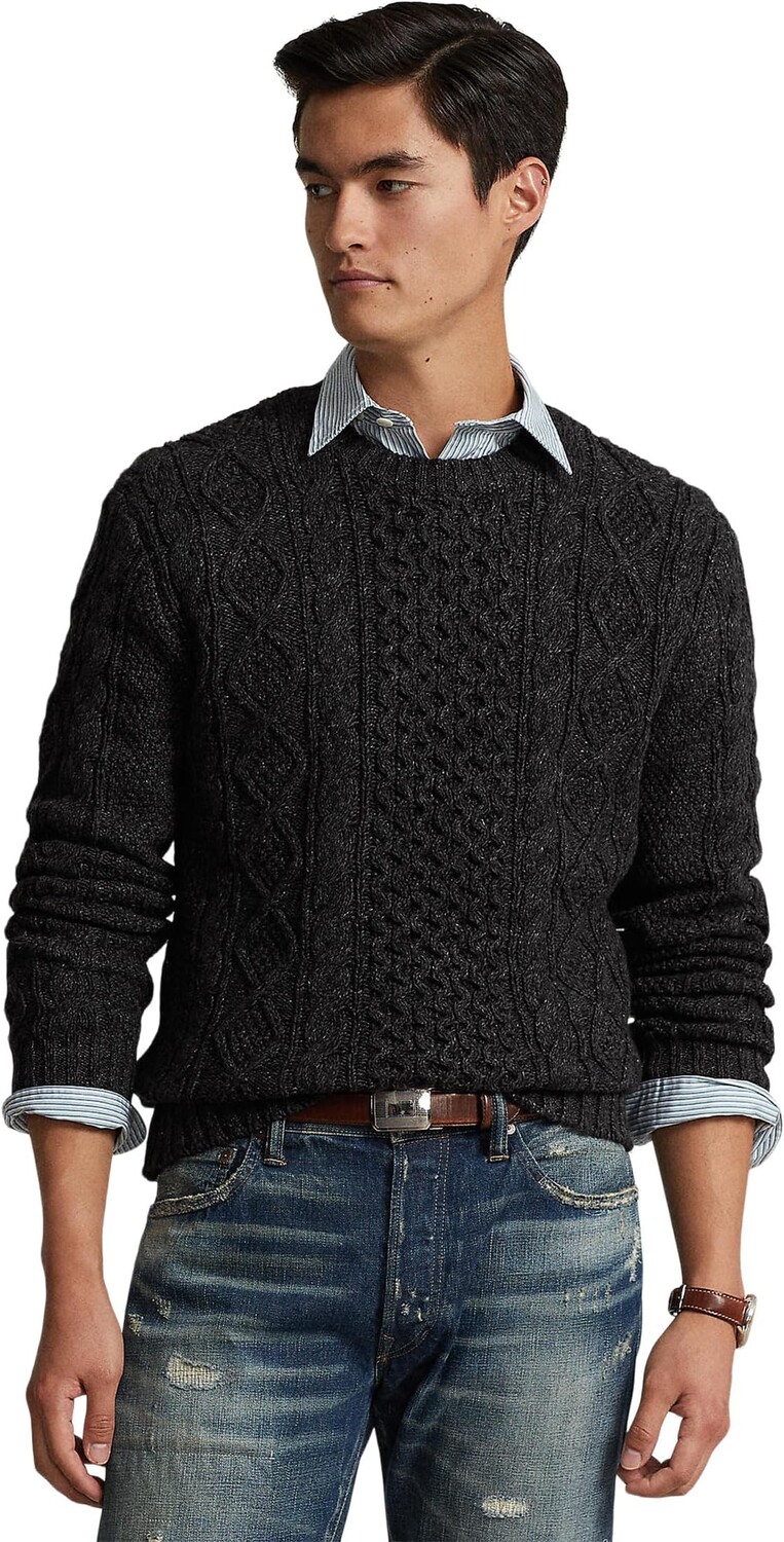 

Легендарный свитер рыбака Polo Ralph Lauren, цвет Charcoal Marl