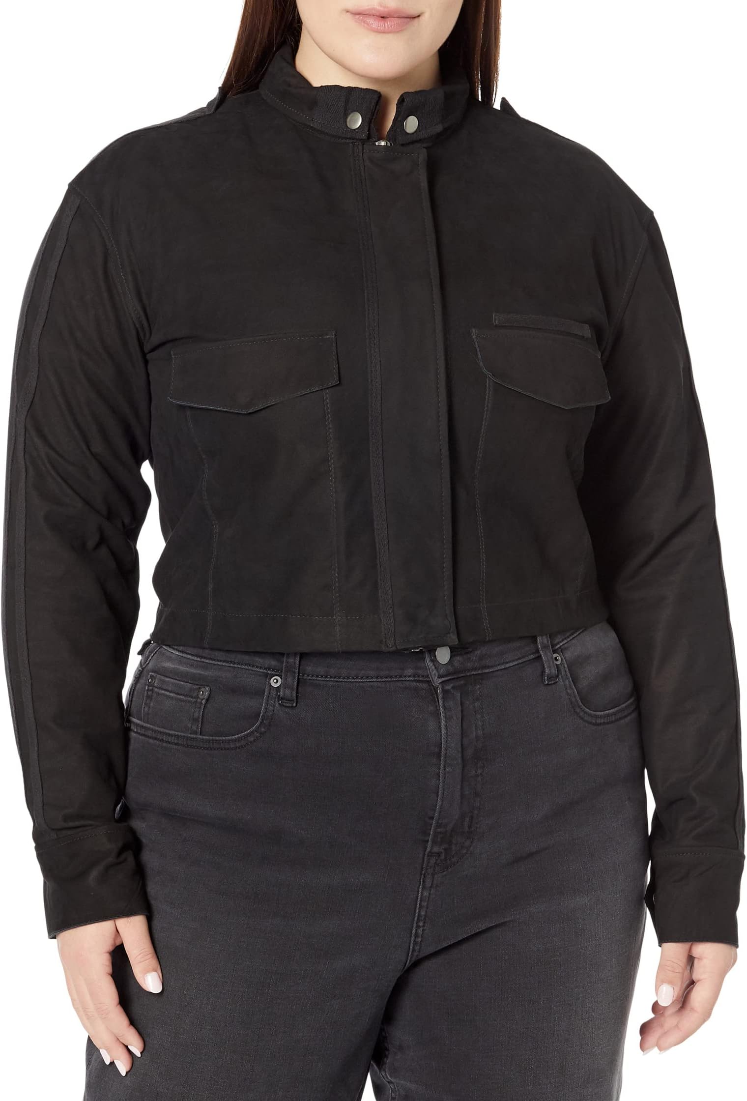 Куртка Christina Nubuck Leather jakett NEW YORK, черный
