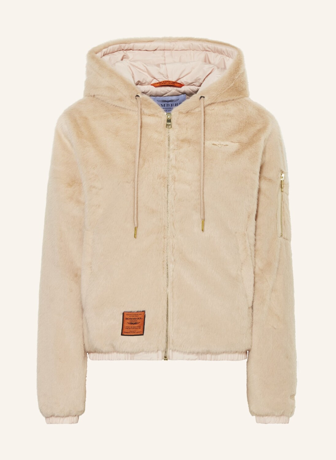 

Куртка ORIGINAL BOMBERS Kunstfell DETROIT, нюд