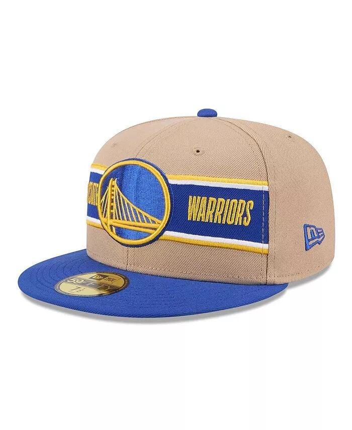 

Мужская коричневая/Royal Golden State Warriors 2024 NBA Draft 59FIFTY облегающая кепка New Era, бежевый