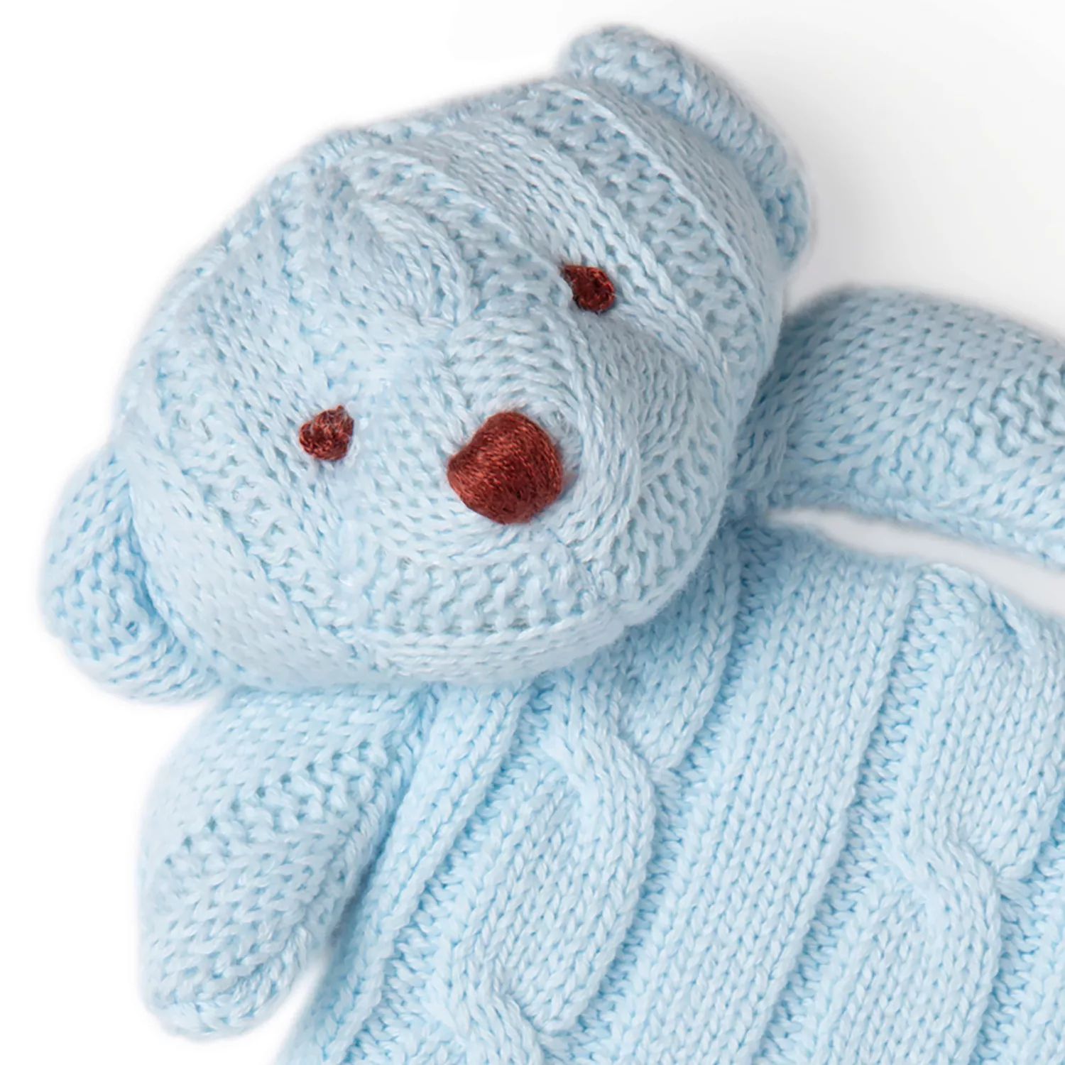 Вязаное защитное одеяло с медведем Baby Mode клавиатура baseus k01a tri mode baby pink b00955503413 00