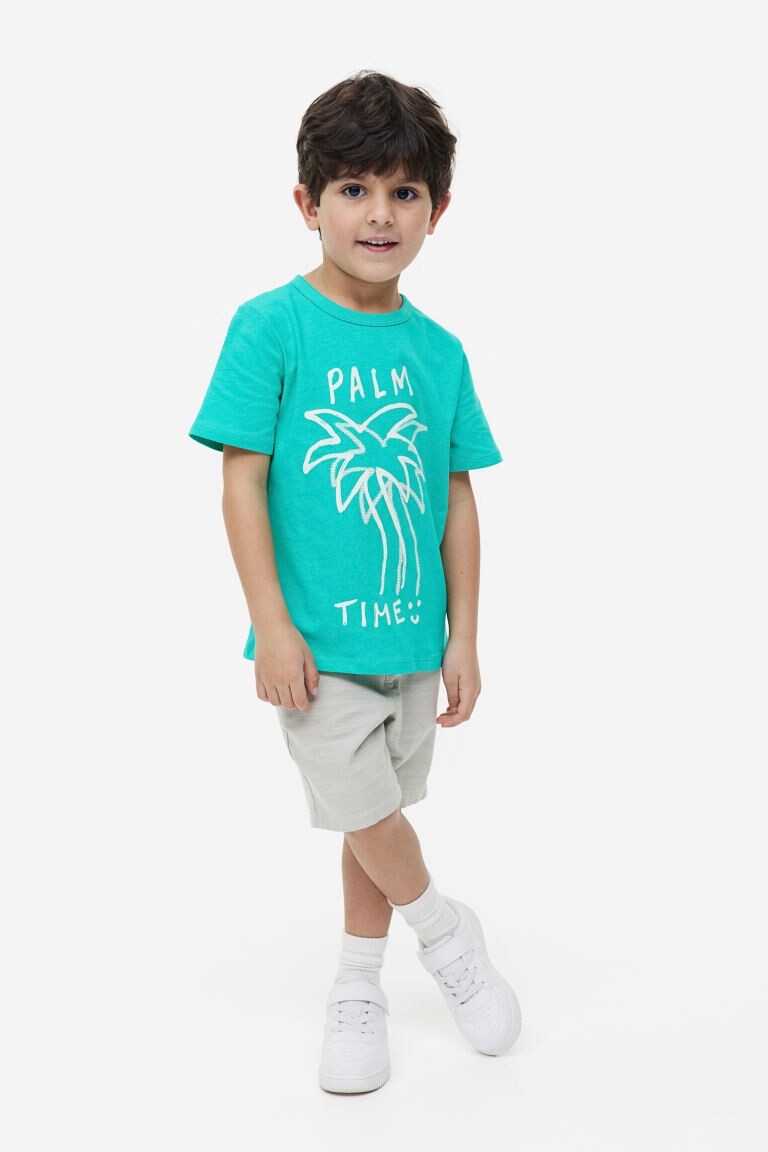 

Футболка из хлопка с принтом H&M