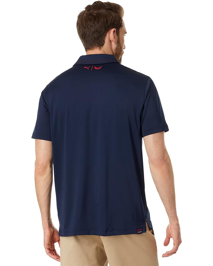 

Поло Puma Volition Freedom Stripe Polo, цвет Navy Blazer/Ski Patrol