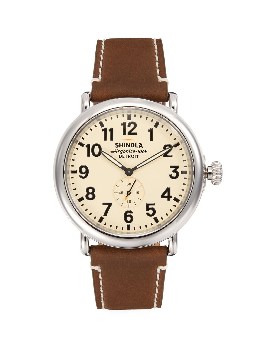 

Часы Runwell из нержавеющей стали Shinola, коричневый